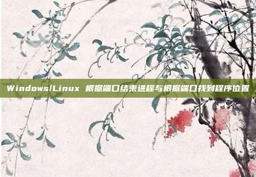 Windows/Linux 根据端口结束进程与根据端口找到程序位置