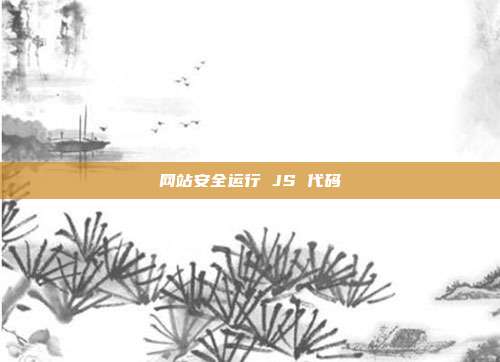 网站安全运行 JS 代码