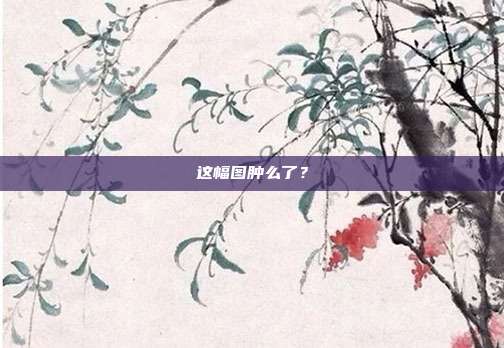 这幅图肿么了？