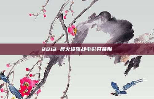 2013 最火爆碟战电影开幕啦