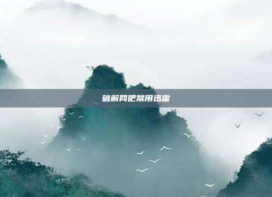 破解网吧禁用迅雷