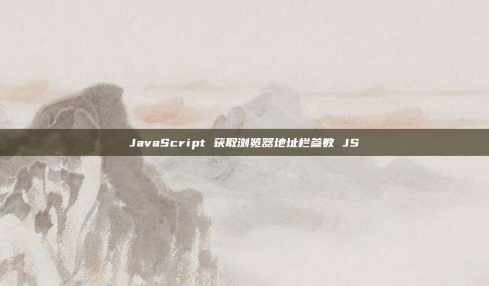 JavaScript 获取浏览器地址栏参数 JS