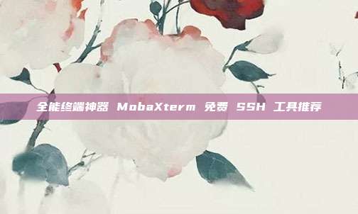 全能终端神器 MobaXterm 免费 SSH 工具推荐