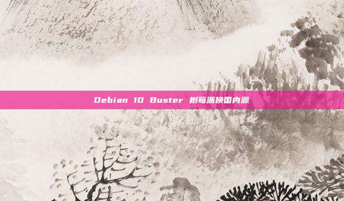 Debian 10 Buster 树莓派换国内源