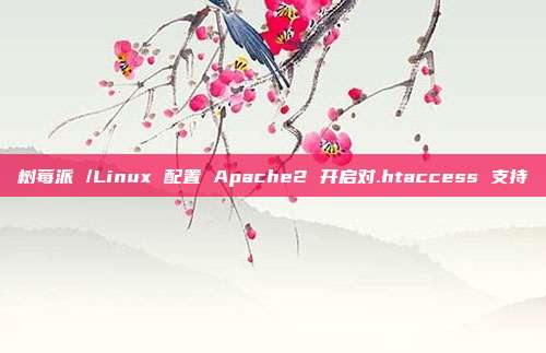 树莓派 /Linux 配置 Apache2 开启对.htaccess 支持