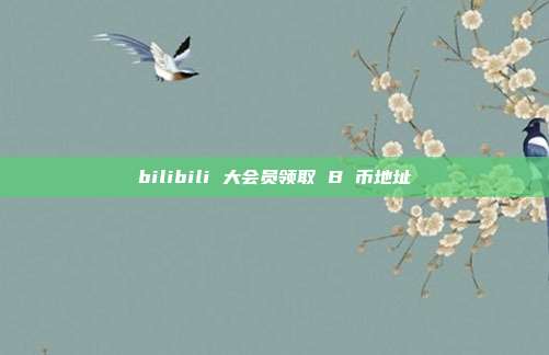bilibili 大会员领取 B 币地址